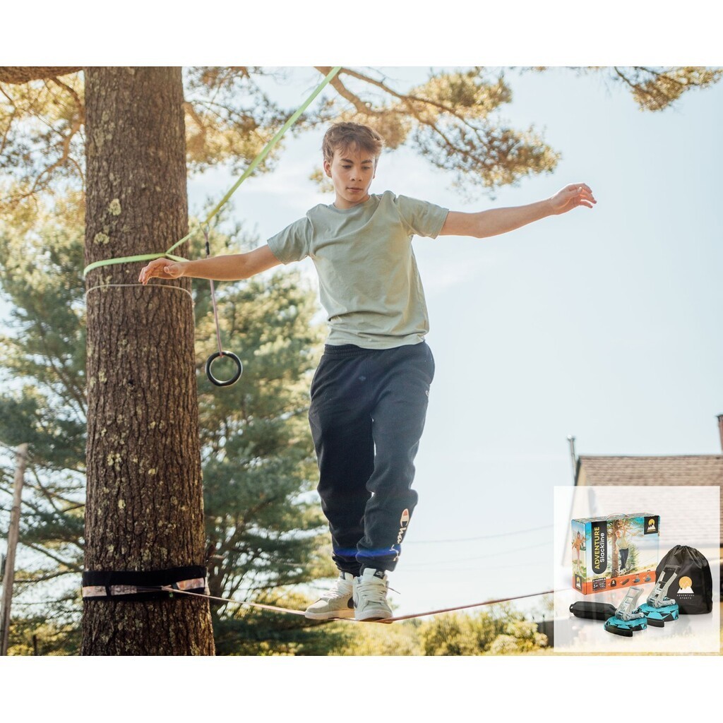 Adventure Sports Slackline startpakke 15M inkl. guideline