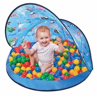 Blå Legetelt med 50 bolde