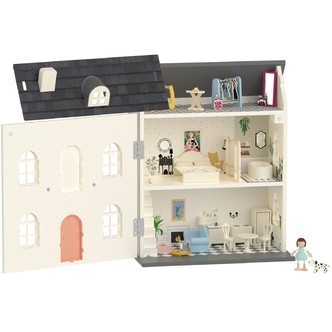 Classic World Vintage Træ Dukkehus med tilbehør