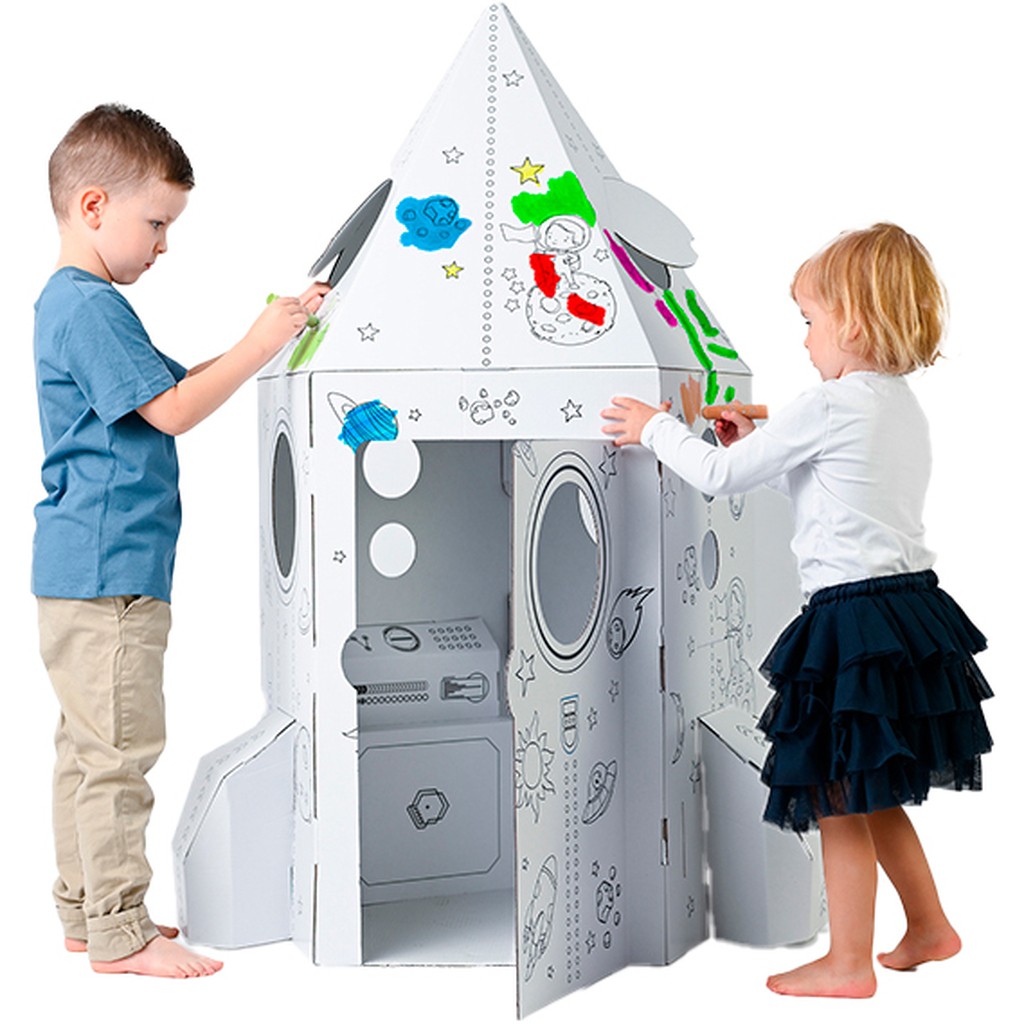 Bemærkelsesværdig Raket pap farvelægnings- og legeraket