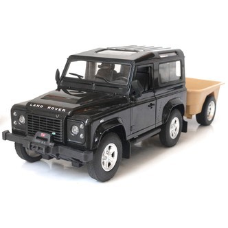 Land Rover Defender Fjernstyret Bil m/trailer 1:14
