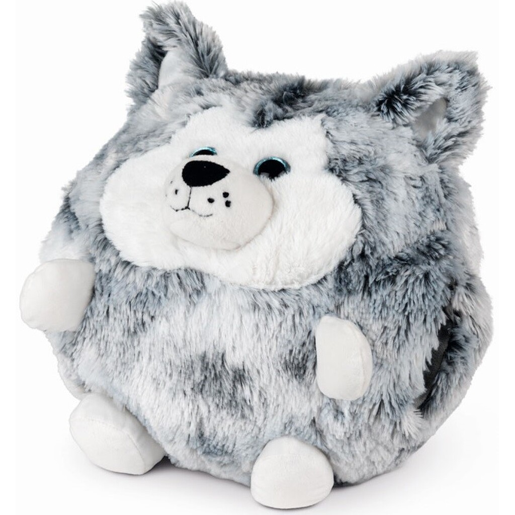 Noxxiez Kæmpe bamse, håndvarmer og pude - Husky Hund