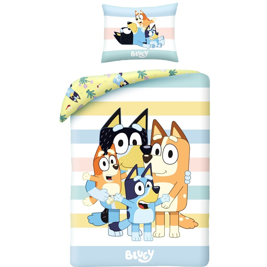 Bluey Sengetøj  140x200 cm   100 procent bomuld Model 2