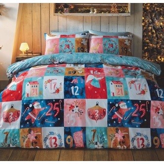 Julekalender Sengetøj  til børn  135 x 200cm