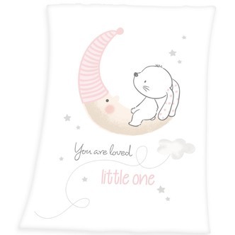 Babybest Lille kanin Fleece tæppe - 75 x 100 cm