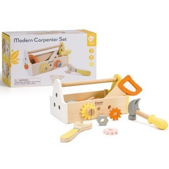 Classic World Moderne Træ Værktøjskasse til børn (fra 3 år)