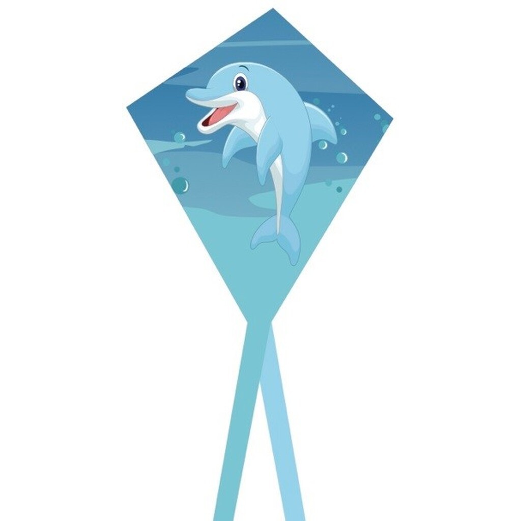 Sea Life Delfin drage til børn fra 3 år,  40 x 50 cm