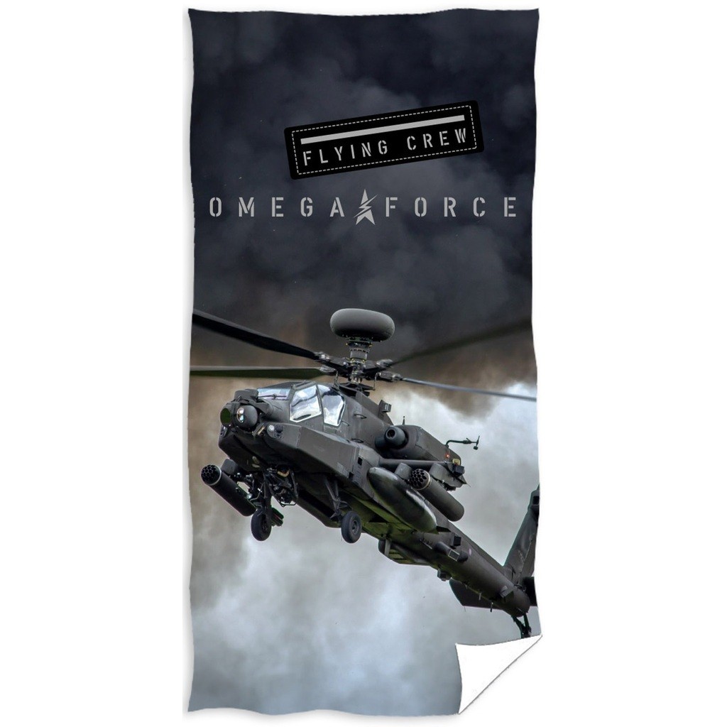 Helikopter ''Omege Force'' Badehåndklæde - 100 procent bomuld
