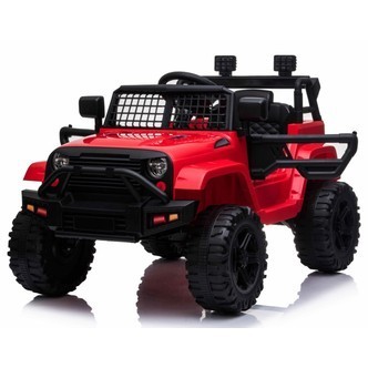 EL Børne Red SUV m/2.4G + Gummihjul + Lædersæde + Lithium