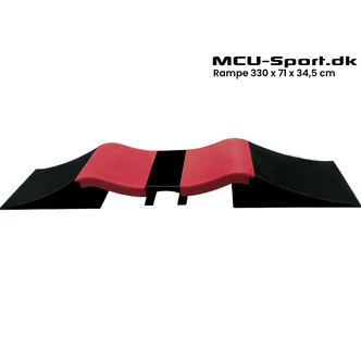 MCU-Sport Skate Double Wave Rampe sæt 330 x 71 x 34,5 cm