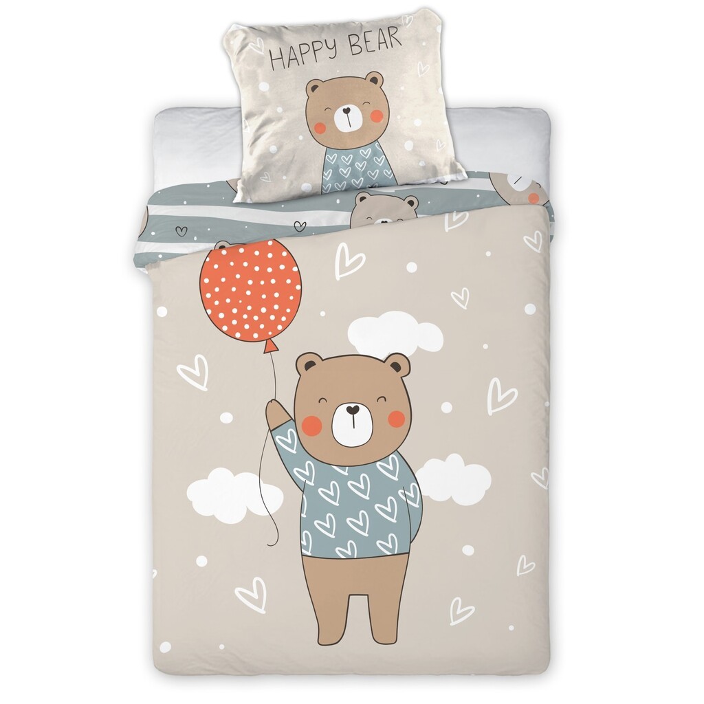 Baby Happy Bear Junior Sengetøj 100x135 cm