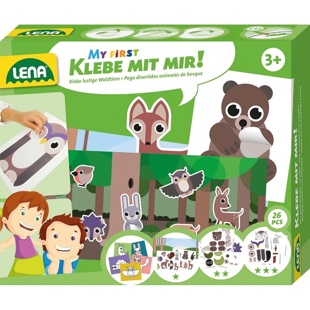 Lena Mit første: Lim med mig / Dyr fra skoven til børn