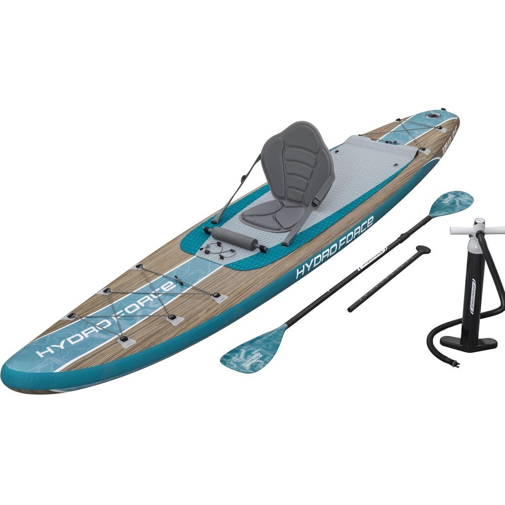 Hydro-Force Glider Elite 2-i-1 SUP Paddleboard og Kajak 381 cm
