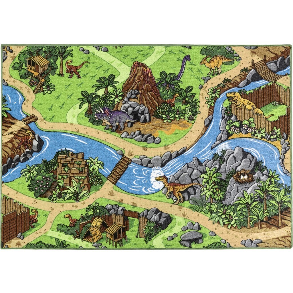 Bil Legetæppe ''Dino World''  95 x 133 cm