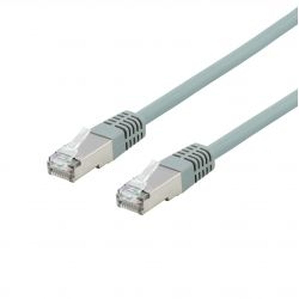 Deltaco U/ftp Cat6a Patch Cable, Lszh, 0.5m, Grey