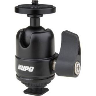 Kupo KS-CB07 Midi Ball Head with Hot Shoe Mount - Support rigs & cages