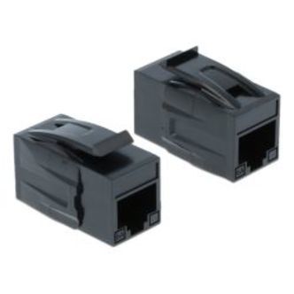 Delock Keystone Module Rj45 Jack &gt; Rj45 Jack Cat.6a Utp Black