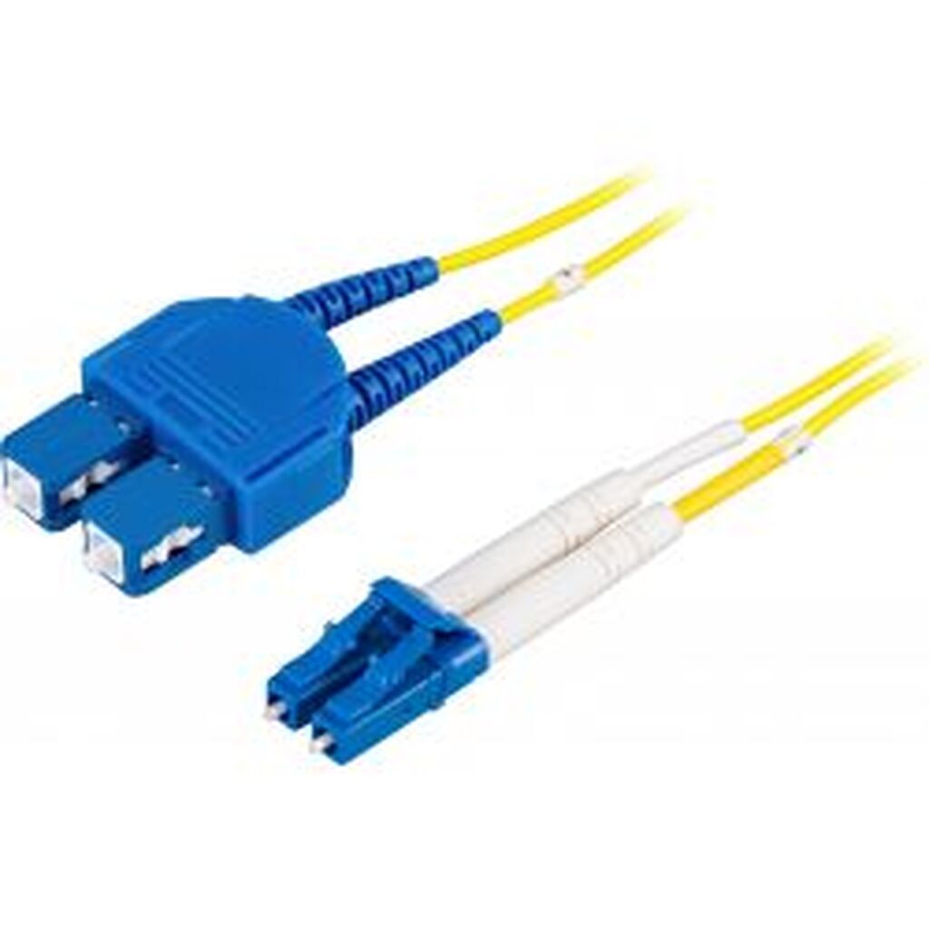 Deltaco Os2 Fiber Cable, Lc - Sc, Duplex, Singlemode, 25m