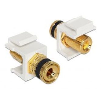 Delock Keystone Module Binding Post &gt; Thread Nut Black / White