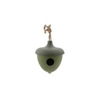 Point Virgule Bamboo Fiber Bird House Acorn Green - Diverse