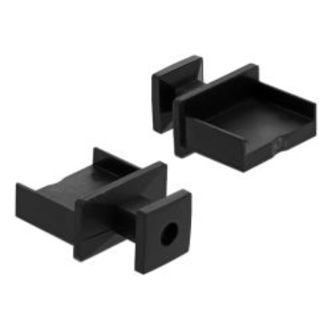 Delock Dust Cover For Usb Type-a Female With Grip 10pcs, Black