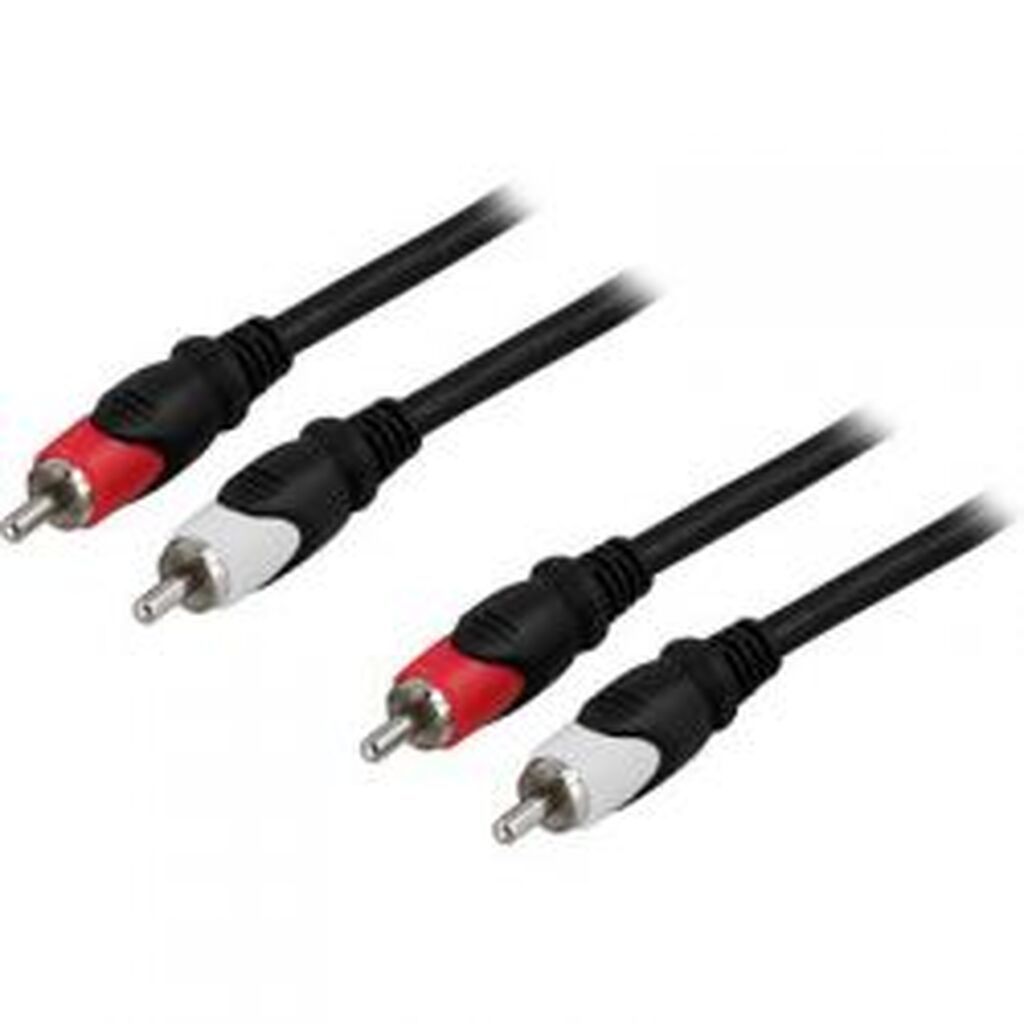 Deltaco Audio Cable, 2xrca Ma - Ma, 0.5m