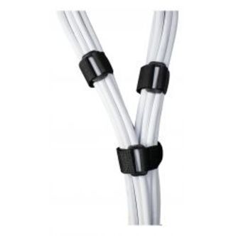 Deltaco Hook Loop Fastener Cable Ties Width 20mm 18cm 10pack