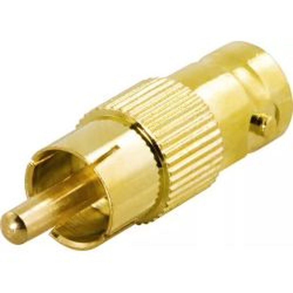 Deltaco Adapter, Rca Male To Bnc Female, Gold Plated - Adapter