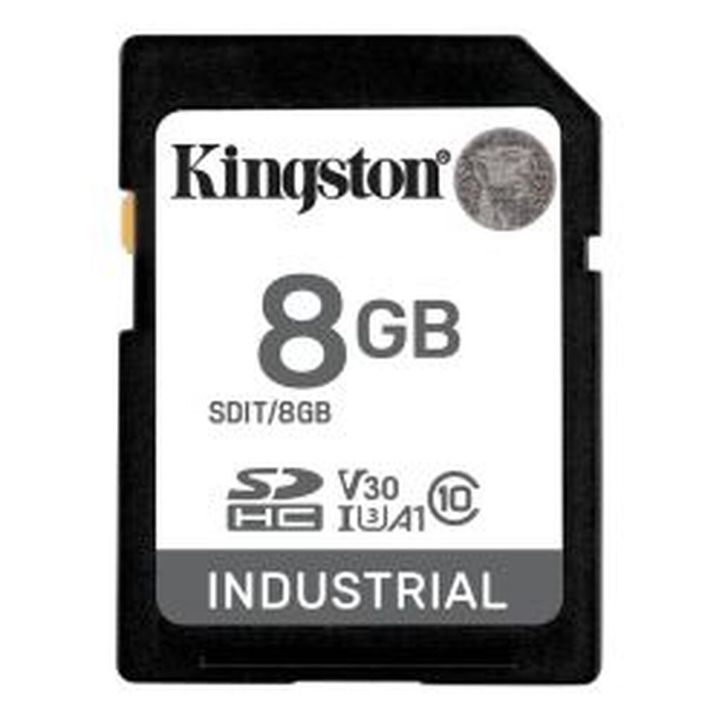 Kingston 8g Sdhc Industrial Pslc Class 10, Uhs-i, U3, V30, A1 Sd-card