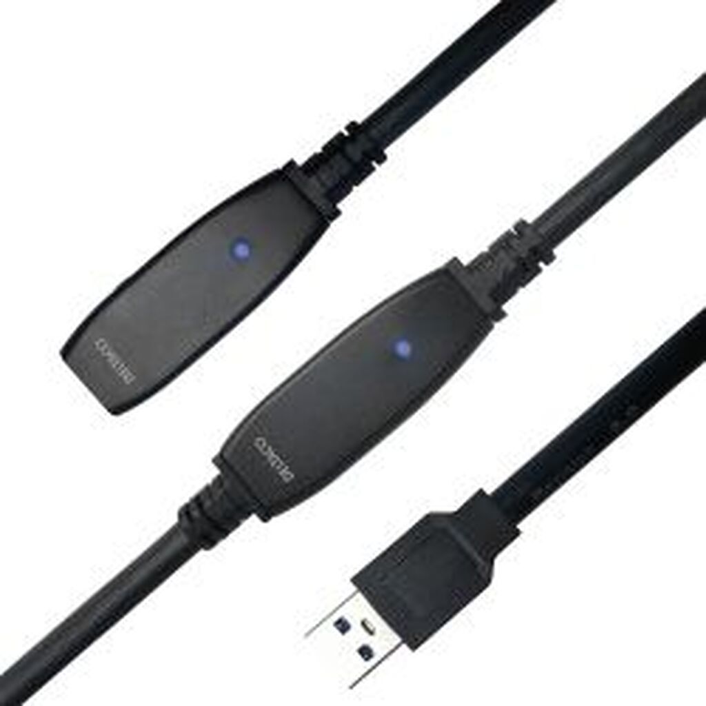 Deltaco Prime Usb 3 Extens Cable Active Typea Ma&gt;typea Fe 10m Black - Ledning