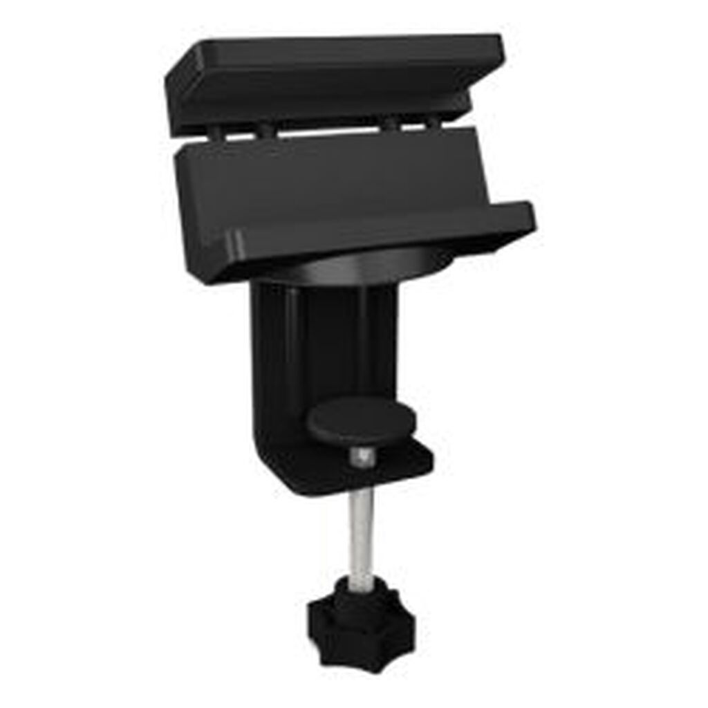 Icy_box Usb Hub And Socket Strip Holder With Cable Management, Black