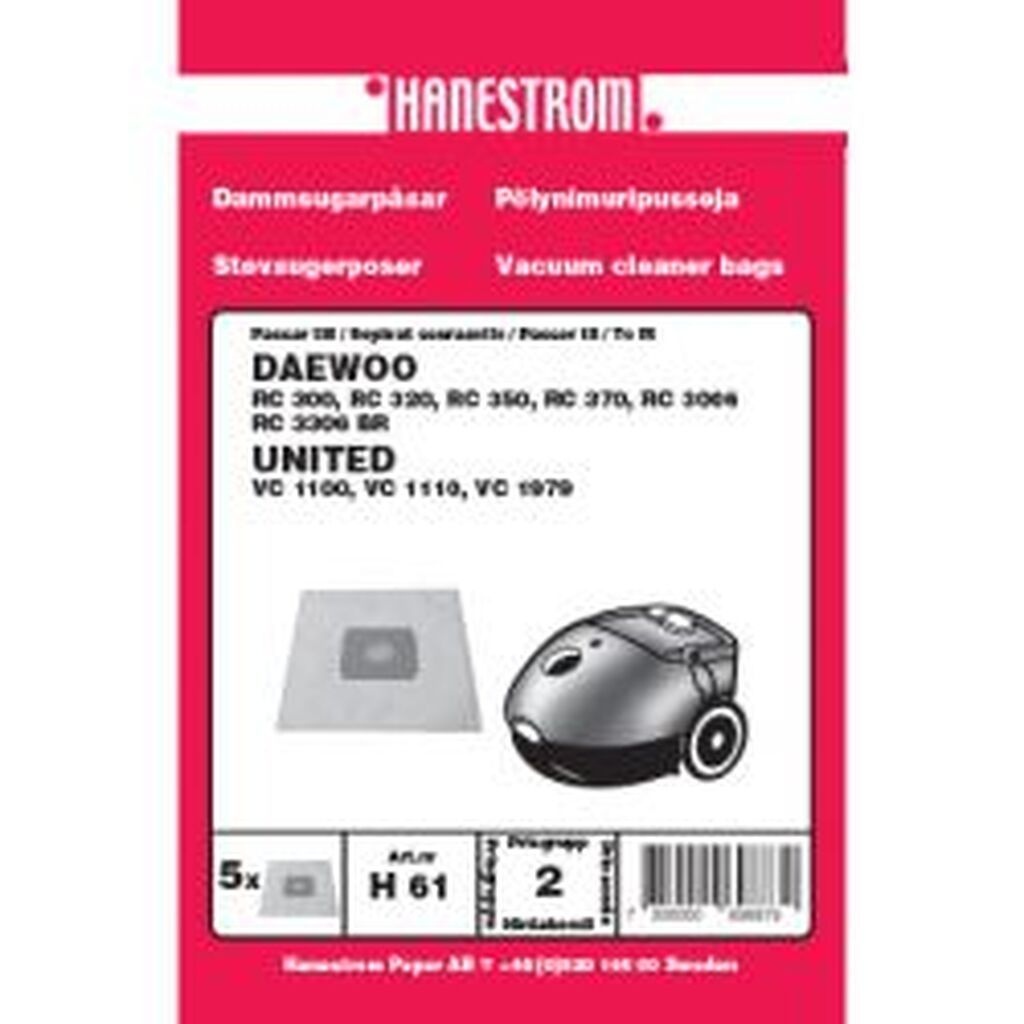 Hanestroem Dammsugarpåsar United, Daewoo Rc 300