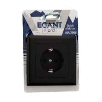 Egant Single Socket Flush Grounded