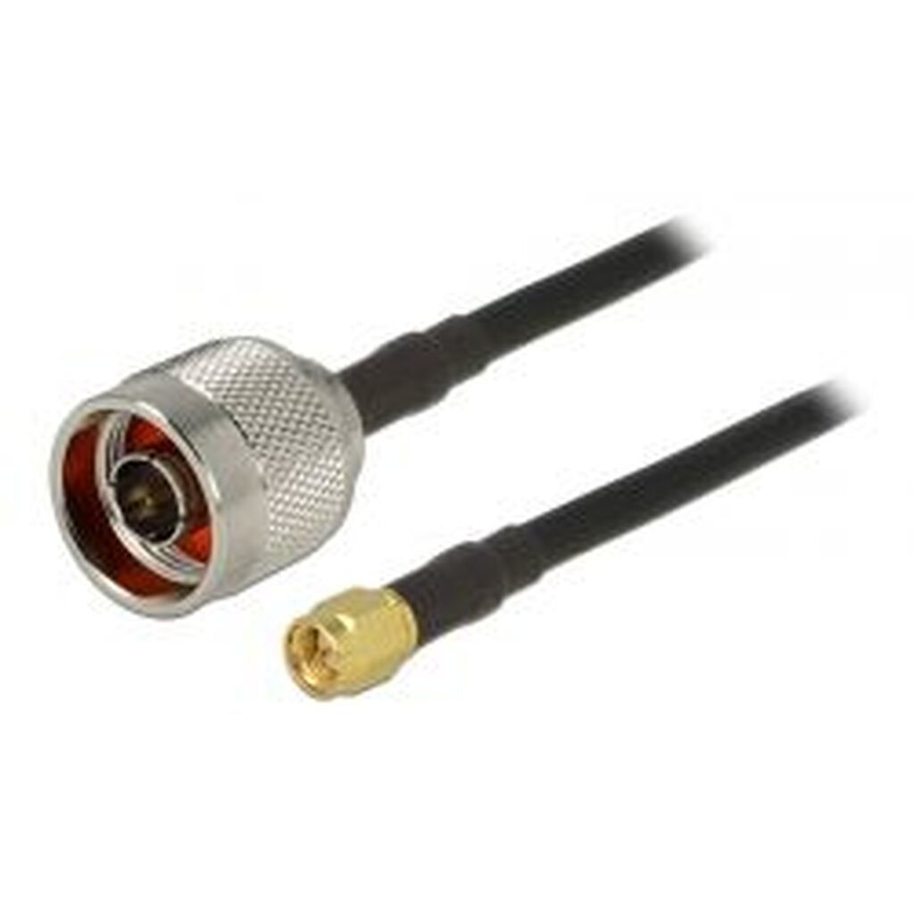 Delock Antenna Cable, N Plug - Sma Plug, Low Loss, 2,5m, Black
