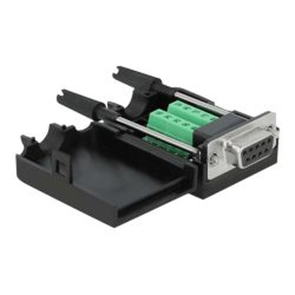 Delock Adapter Sub-d 9 Pin Fem To Terminal Block 10 Pin W Enclosure