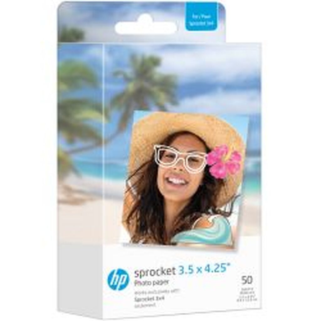 HP Sprocket Zink paper 3,5x4,25 50-pack - Tilbehør til kamera