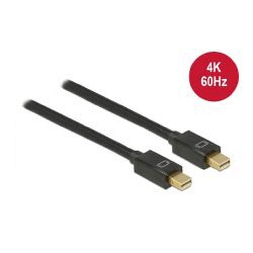 Delock Cable Mini Displayport 1.2&gt;mini Displayport 4k 60 Hz 0.5m