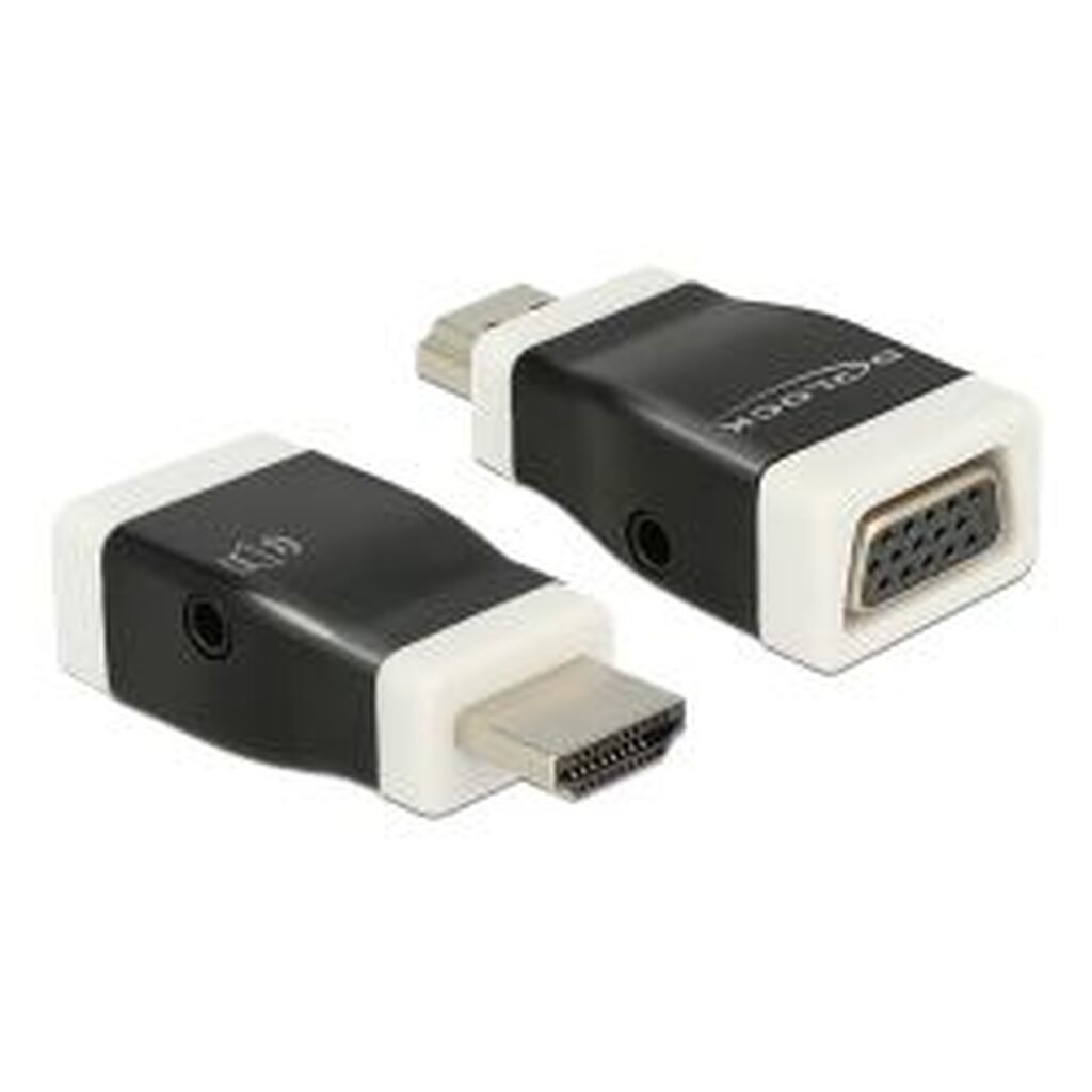 Delock Adapter Hdmi-a Male &gt; Vga Female With Audio