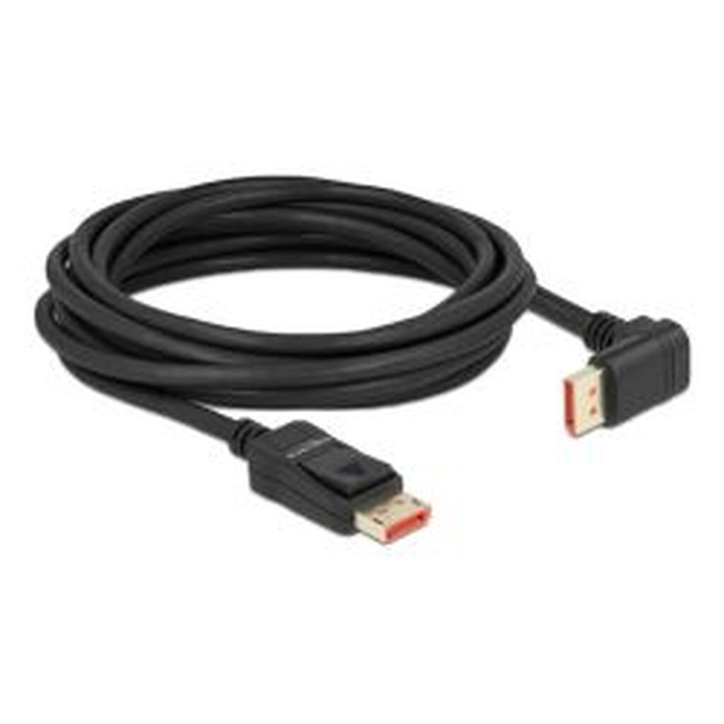 Delock Displayport Cable Male&gt;male 90Â° Downwards Angled 8k 60 Hz 5m