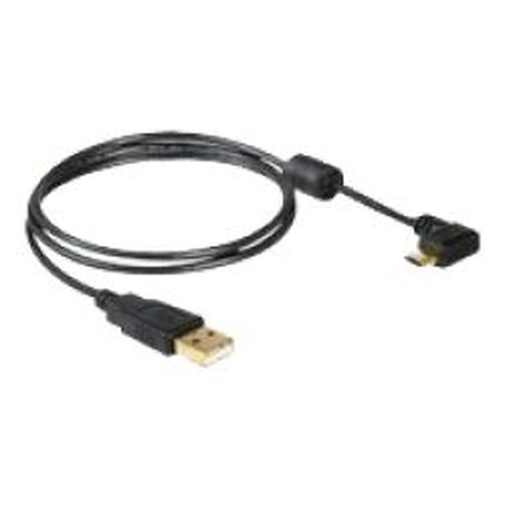 Delock Cable Usb-a Male &gt; Usb Micro-b Male Angled 90Â° Left / Right