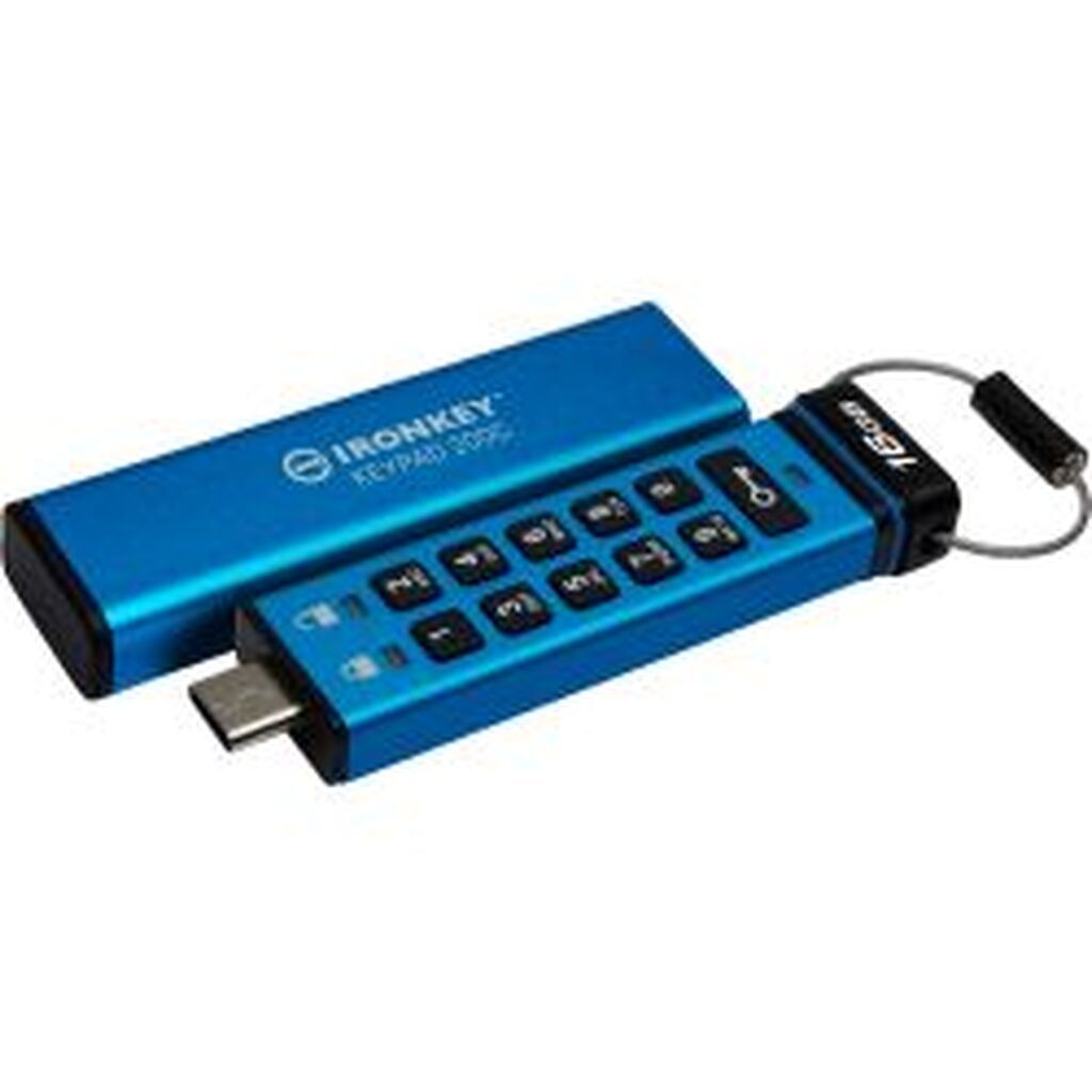 Kingston 16gb Usb-c Ironkey Keypad 200c, Fips 140-3 Lvl 3 Aes-256