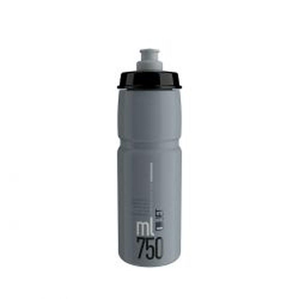 Elite Bottle Jet Grey Black Logo 750ml - Drikkeflaske
