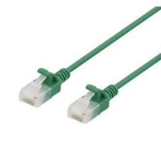 Deltaco U/utp Cat6a Patch Cable, Slim, 3,5mm I Diameter, 5m, Green