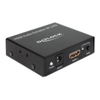 Delock Hdmi Stereo/5.1 Audio Extractor Ultrahd S/pdif 3.5mm Black