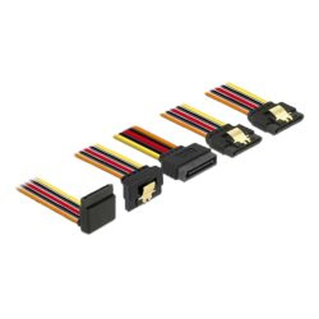 Delock Cable Sata 15 Pin Power Plug With Latching Function, 15 Cm