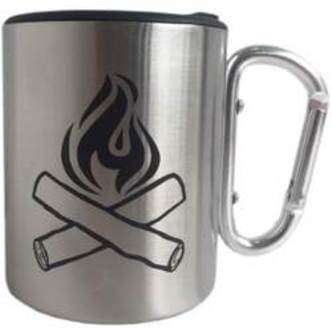 Happy Camper Mug Silver