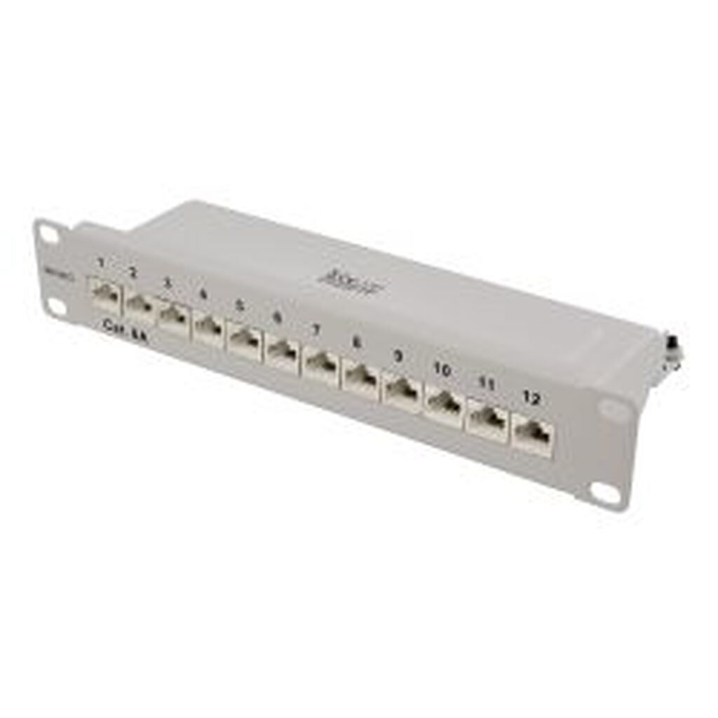 Deltaco 10 Patch Panel, 12xrj45, Cat6a, Stp, 10gbps