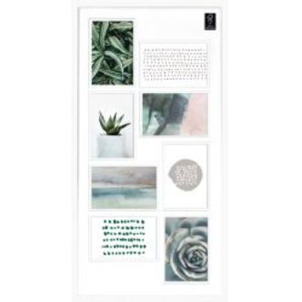 Focus Collage 8 Pictures w. double PP White