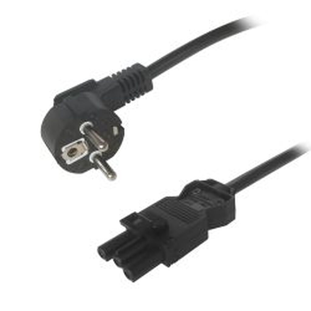 Deltaco Gst18 Power Cable, Cee 7/7 - Gst18 Female, Black, 1m - Kabel