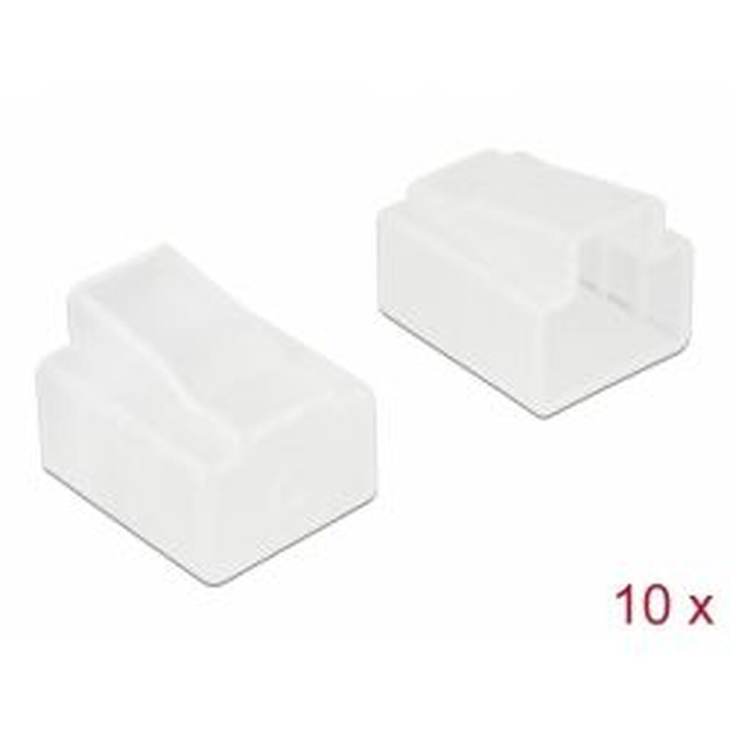 Delock Dust Cover For Rj45 Plug 10 Pieces Transparent